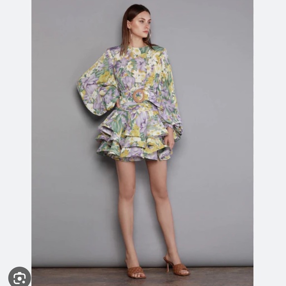 Bronx and Banco Sienna ruffle mini dress - Picture 3 of 5